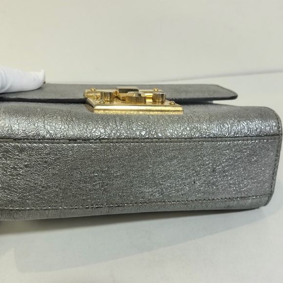 Gucci Galassia Small Padlock Shoulder Bag Argento main image 3